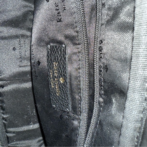 Kate Spade Black Crossbody Bag with Striped Strap - Picture 12 of 12